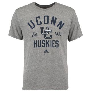 UConn Huskies adidas Phys Ed Tri Blend T Shirt   Gray