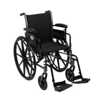 Drive Cruiser III Wheelchair with Flip Back Removable Arms, Adjustable Desk Arms and Swing Away Footrests k318adda sf