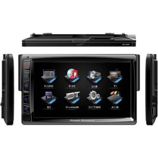 Power Acoustik PD 712 Single Din Multimedia Unit with Motorized Detachable 7" LCD Touchscreen