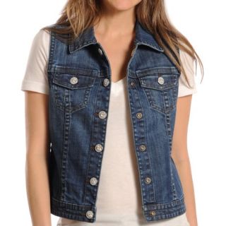 Rock & Roll Cowgirl Jean Vest (For Women) 8523Y 50