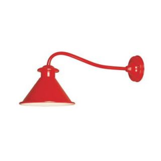 World Imports Dark Sky Kingston Collection 9 in. 1 Light Outdoor Wall Sconce in Red DISCONTINUED WI900333