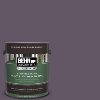 BEHR Premium Plus Ultra Home Decorators Collection 1 gal. #HDC CL 03 Grand Grape Semi Gloss Enamel Exterior Paint 585301