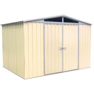 ABSCO 10 ft. x 7 ft. DayLite Classic Cream Garden Shed DISCONTINUED CC30222DK