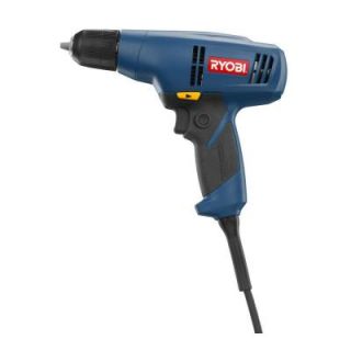 Ryobi Reconditioned 4.5 Amp 3/8 in. Corded Variable Speed Reversible Drill Kit ZRD42K