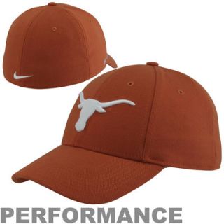 Nike Texas Longhorns Dri FIT Swoosh Flex Hat   Burnt Orange