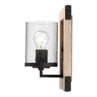 Golden Lighting 7804 1W RB CWG Eastwood 1 Light Wall Sconce in Rustic Bronze