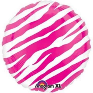 Hot Pink Zebra Print Balloon (each)   Party Supplies