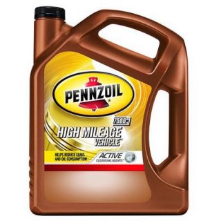 Pennzoil 5W 20 High Mileage Motor Oil, 5 qt.