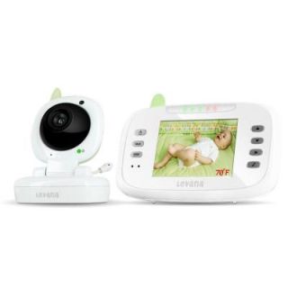 Levana Safe n'SeeAdvanced Digital Video Baby Monitor w/Talk to Baby Intercom,3.5in. LCDScreen&500ft. WirelessRange DISCONTINUED HDT6 502