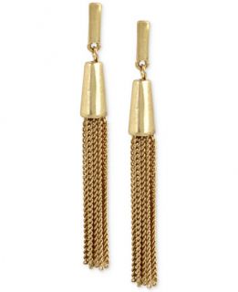 Kenneth Cole New York Gold Tone Fringe Tassel Drop Earrings   Jewelry