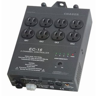Eliminator 4 Channel Sound Active Lighting Controller, 600W per Channel EC16