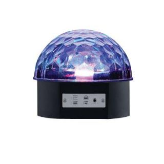 Alsy 6 in. Black LED Music Party Light 18909 000