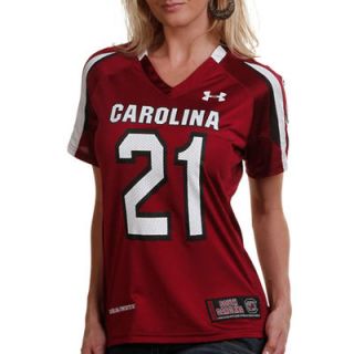 Under Armour South Carolina Gamecocks #21 Womens Replica Football Jersey   Garnet