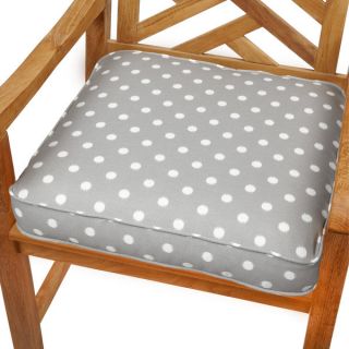 Grey Dots 19 inch Indoor/ Outdoor Corded Chair Cushion   15851556