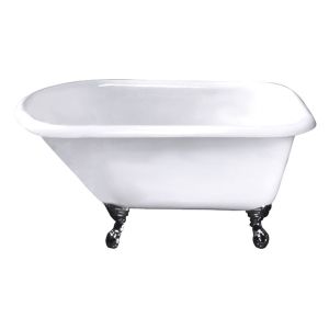 Barclay CTR7H49 WH PB Almena White/Polished Brass  Clawfoot Tubs Tubs & Whirlpools