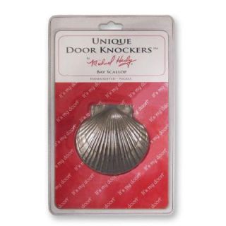 Michael Healy Solid Nickel Silver Best Seller Scallop Doorknocker in Clamshell DISCONTINUED MHS32C