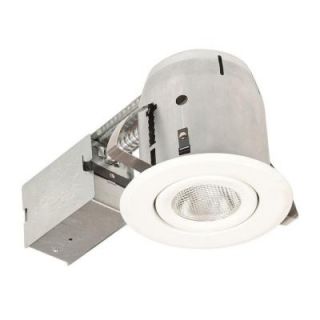 Globe Electric 5 in. White Recessed Light Fixture 90028