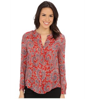 Lucky Brand Textured Paisley Top