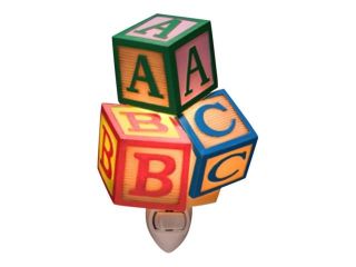 Childrens Toy Blocks ABC's Baby Nursery Night Light