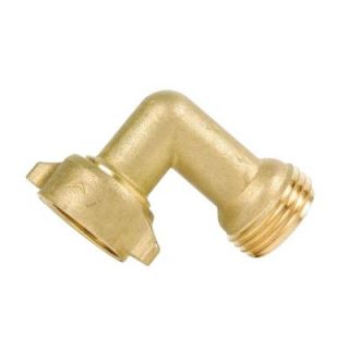 Camco 1 in. Brass 90 Degree Hose Elbow with Gripper 22505