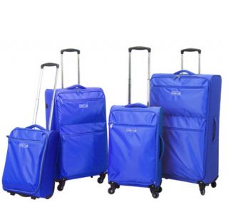 Travelers Club 4 Piece Super Lite Spinner Luggage Set   Cloud —