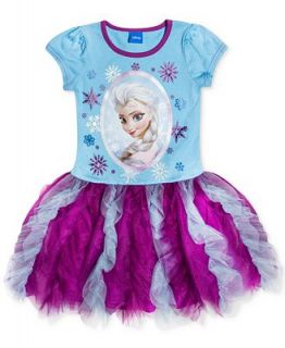 Disney Little Girls Frozen Elsa Ruffled Tutu Dress   Kids