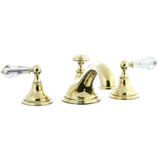 Cifial 275.640.X10 Asbury Crystal Double Lever Handle Roman Tub Trim in PVD Brass