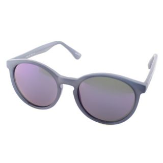 Isaac Mizrahi Womens IM 43 90 Matte Blue Plastic Round Sunglasses