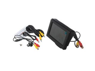 4.3" TFT LCD Car Rearview Backup Color Monitor + 170°Anti Fog Car Rear Night View Reverse Backup Parking Waterproof CMOS Camera