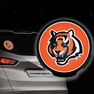 Officially Licensed NFL Motion Sensor LED Power Decal 2 Team Logo Inserts   Bengals   8239820