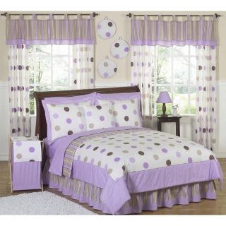 Sweet Jojo Designs Girls Dots 3 piece Full/Queen Comforter Set