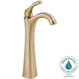 Delta Addison Single Hole Single Handle Vessel Sink Bathroom Faucet in Champagne Bronze 792 CZ DST