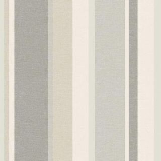 Beacon House 56 sq. ft. Raya Beige Linen Stripe Wallpaper 2535 20634