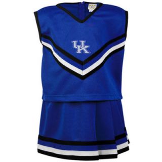 Kentucky Wildcats Youth Girls Two Piece Cheer Set   Royal Blue