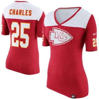 Jamaal Charles Kansas City Chiefs Nike Womens Starters Only Name and Number T Shirt – Red