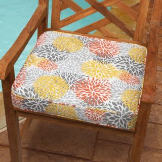 Tango Bloom 19 inch Indoor/ Outdoor Corded Chair Cushion   15920531