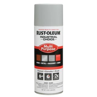 Rust Oleum Industrial Choice Ansi 70 Light Gray Fade Resistant Enamel Spray Paint (Actual Net Contents 12 oz)