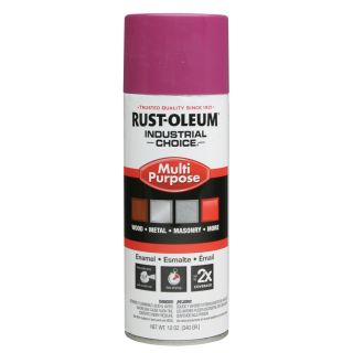 Rust Oleum Industrial Choice Safety Purple Fade Resistant Enamel Spray Paint (Actual Net Contents 12 oz)