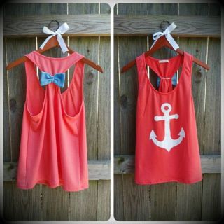 Anchor Print Womens Summer Casual Sleeveless Blouse Tank Tops T Shirt