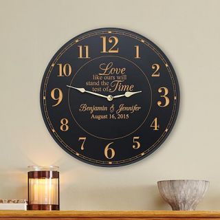 Personal Creations Personalized Test Of Time Wedding Clock   8129025