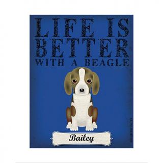 Personal Creations Life is Always Better Dog Breed Art   Beagle   7469655
