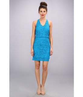 Laundry by Shelli Segal Tiered Lace Dress True Blue