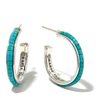 Studio Barse Turquoise Sterling Silver Hoop Earrings   8062090